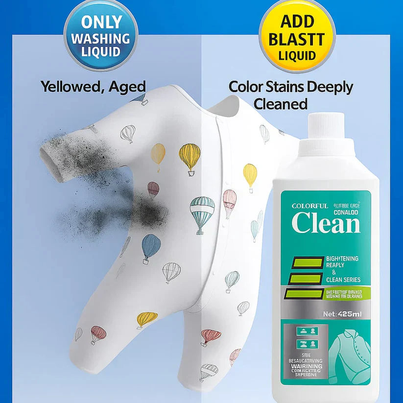 8 in 1 Colour Bleach Laundry Detergent Stain Remover ( BUY 1 GET 1 FREE )